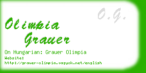 olimpia grauer business card